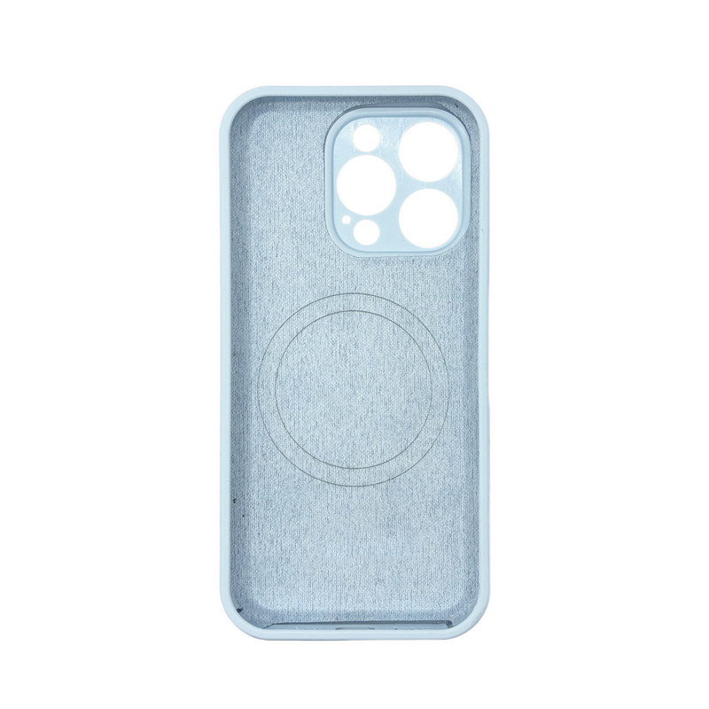 Чехол Silicone Case Vision MagSafe светло-голубой iPhone 15 Pro Max