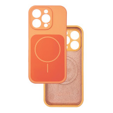 Чохол Silicone Case Vision MagSafe помаранчевий iPhone 15 Pro Max
