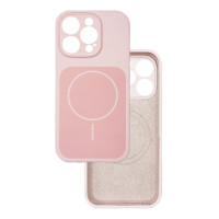 Чохол Silicone Case Vision MagSafe пудра iPhone 15 Pro Max