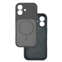 Чехол Silicone Case Vision MagSafe темно-серый iPhone 16