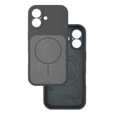 Чехол Silicone Case Vision MagSafe темно-серый iPhone 16