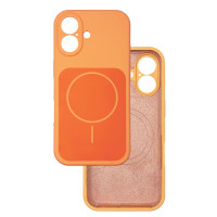 Чохол Silicone Case Vision MagSafe помаранчевий  iPhone 16