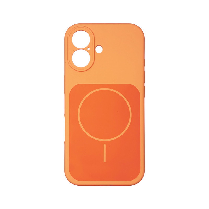 Чехол Silicone Case Vision MagSafe оранжевый  iPhone 16