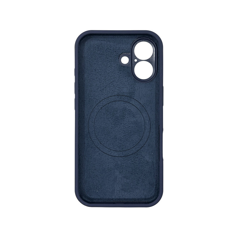 Чехол Silicone Case Vision MagSafe темно-синий iPhone 16