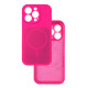 Чехол Silicone Case Vision MagSafe фуксия iPhone 16 Pro