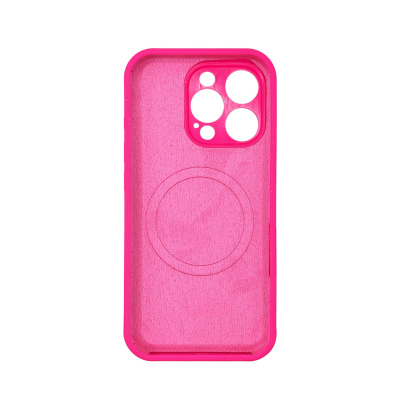 Чехол Silicone Case Vision MagSafe фуксия iPhone 16 Pro