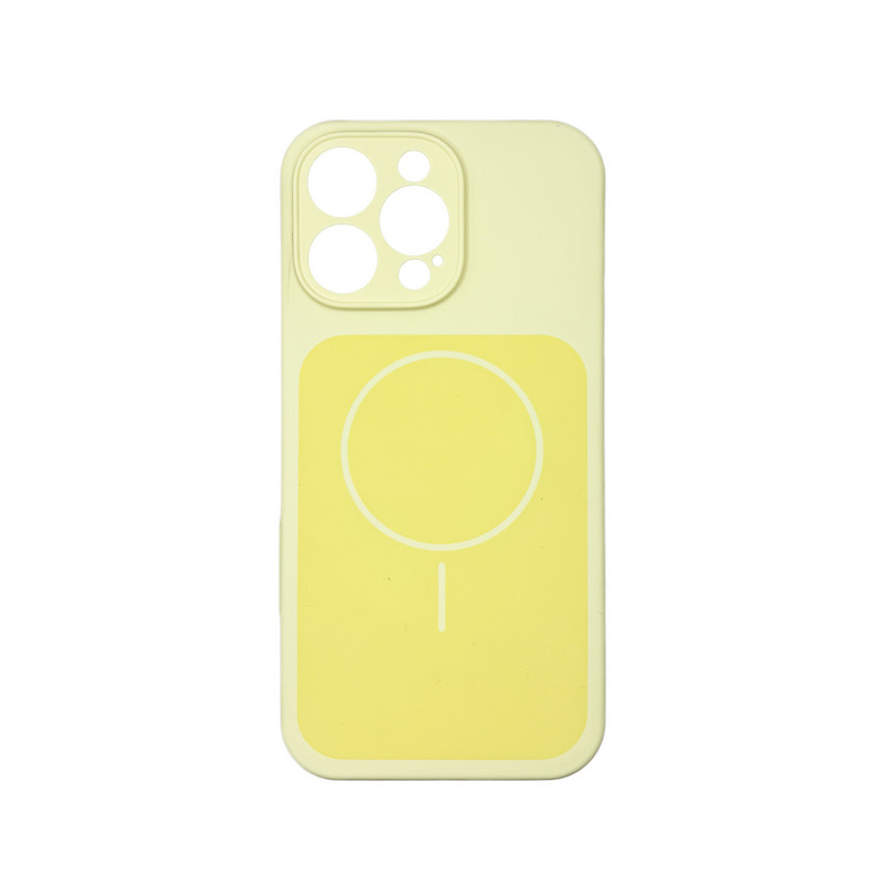 Чехол Silicone Case Vision MagSafe жёлтый iPhone 16 Pro Max