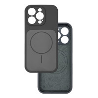 Чехол Silicone Case Vision MagSafe темно-серый iPhone 16 Pro Max