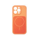 Чехол Silicone Case Vision MagSafe оранжевый iPhone 16 Pro Max