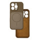 Чехол Silicone Case Vision MagSafe коричневый iPhone 16 Pro Max