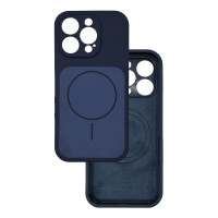 Чехол Silicone Case Vision MagSafe темно-синий iPhone 16 Pro Max