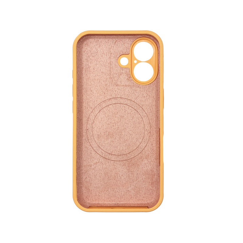Чехол Silicone Case Vision MagSafe оранжевый iPhone 17