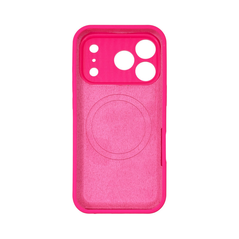 Чехол Silicone Case Vision MagSafe фуксия iPhone 17 Pro