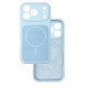 Чохол Silicone Case Vision MagSafe світло-блакитний iPhone 17 Pro