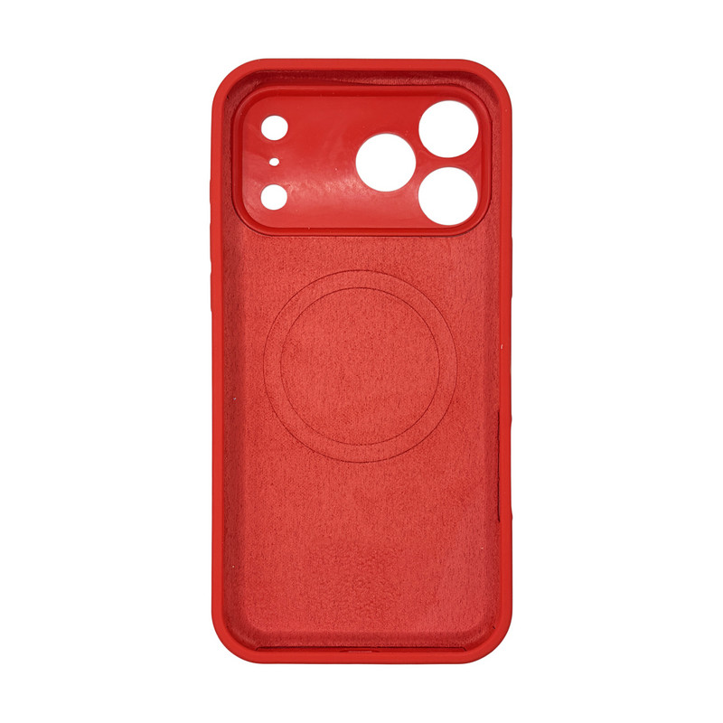 Чехол Silicone Case Vision MagSafe красный iPhone 17 Pro