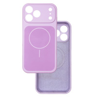 Чохол Silicone Case Vision MagSafe лаванда iPhone 17 Pro