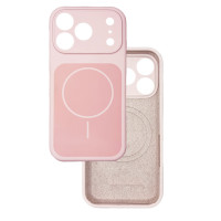 Чехол Silicone Case Vision MagSafe пудра iPhone 17 Pro