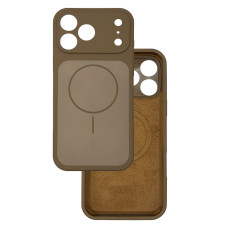 Чехол Silicone Case Vision MagSafe коричневый iPhone 17 Pro