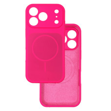 Чехол Silicone Case Vision MagSafe фуксия iPhone 17 Pro Max