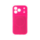 Чехол Silicone Case Vision MagSafe фуксия iPhone 17 Pro Max