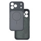 Чехол Silicone Case Vision MagSafe темно-серый iPhone 17 Pro Max