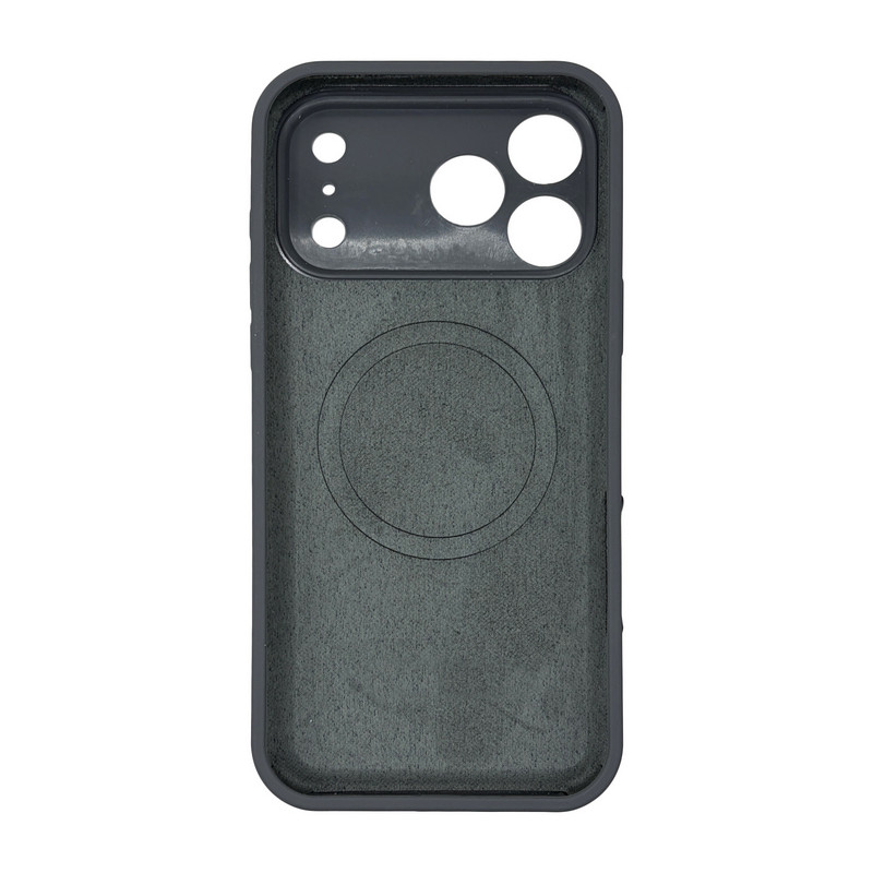 Чехол Silicone Case Vision MagSafe темно-серый iPhone 17 Pro Max