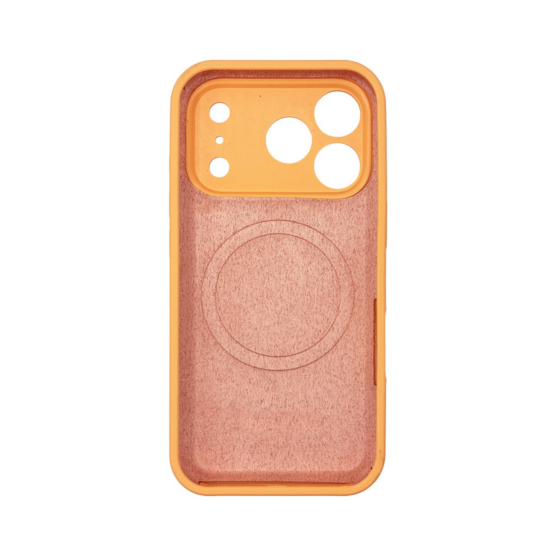 Чехол Silicone Case Vision MagSafe оранжевый iPhone 17 Pro Max