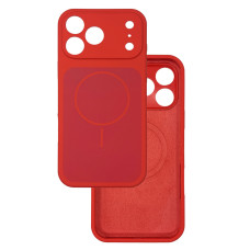 Чехол Silicone Case Vision MagSafe красный iPhone 17 Pro Max