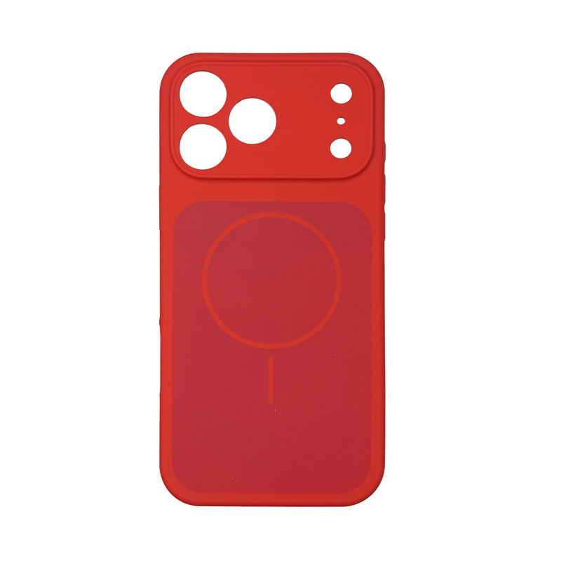 Чехол Silicone Case Vision MagSafe красный iPhone 17 Pro Max