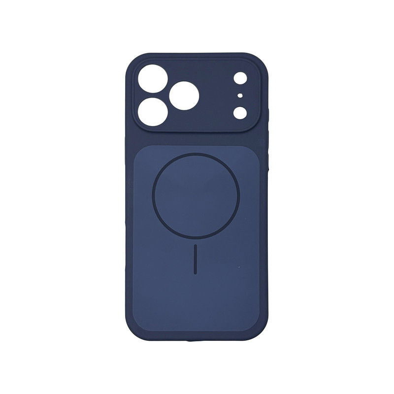 Чехол Silicone Case Vision MagSafe темно-синий iPhone 17 Pro Max