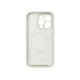 Чохол Silicone Case Vision MagSafe бежевий iPhone 14 Pro