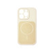 Чохол Silicone Case Vision MagSafe бежевий iPhone 14 Pro