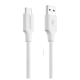 Кабель USB-Type C Proove Striped Silicone 3A 1m White