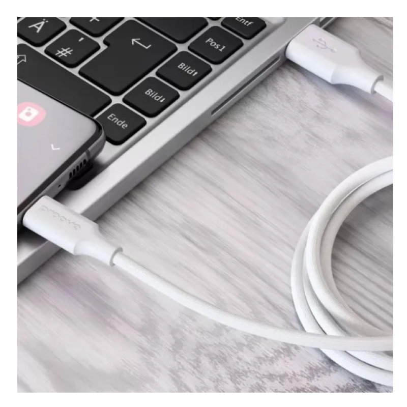 Кабель USB-Type C Proove Striped Silicone 3A 1m White