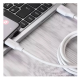 Кабель USB-Type C Proove Striped Silicone 3A 1m White