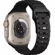 Силіконовий ремінець Defense Apple Watch 38/40/41/42mm(ser.10) (140-190mm) Black