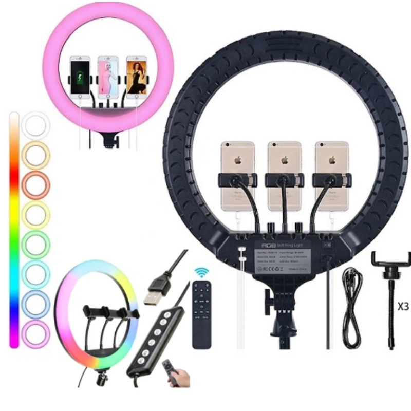Лампа Кільцева RGB LED 45 cm MJ-45