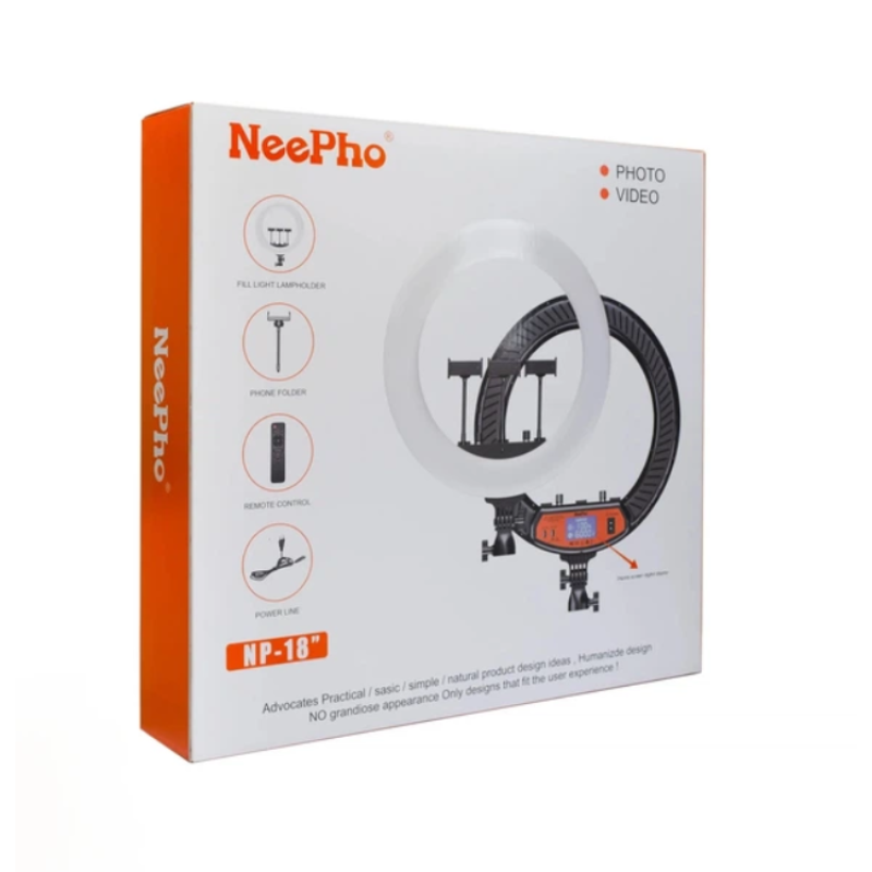 Кольцевая LED-лампа Neepho NP-18 46 см