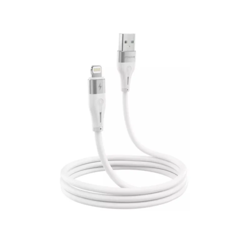 Кабель USB-Lightning Proove Soft Silicone 3A 1m White