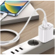 Кабель USB-Lightning Proove Soft Silicone 3A 1m White