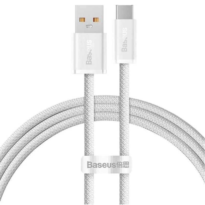 Кабель USB-Type C Baseus Dynamic Series Fast Charging 100W 1m White