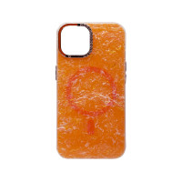 Чохол накладка Luxury Marble iPhone 15 Orange