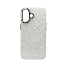 Чехол накладка Luxury Marble iPhone 17 White