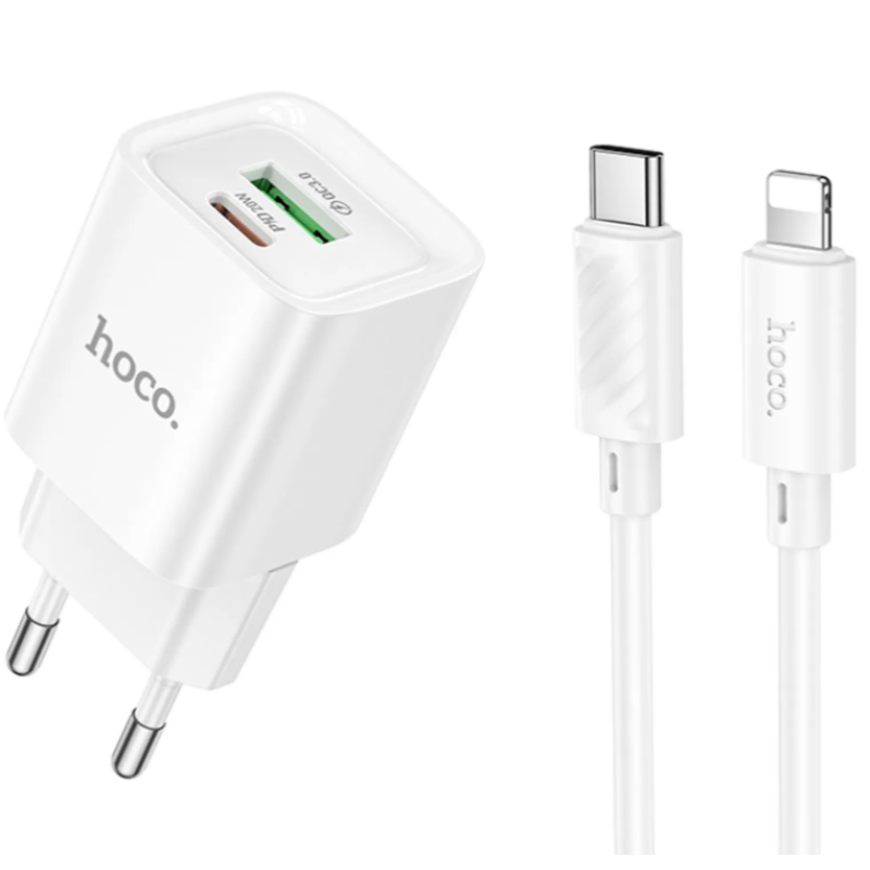 МЗП Hoco C147A Charm PD20W+QC3.0 Type-C to Lightning