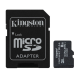 Карта памяти Micro SD Kingston 8 ГБ Class 10 + Adapter