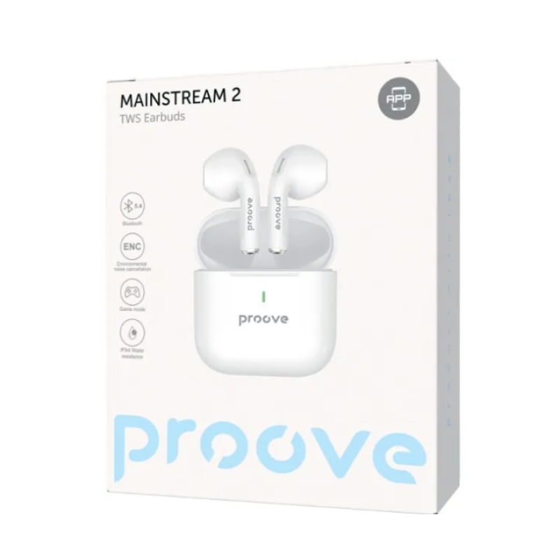 Бездротові навушники Proove Mainstream 2 TWS (APP) White
