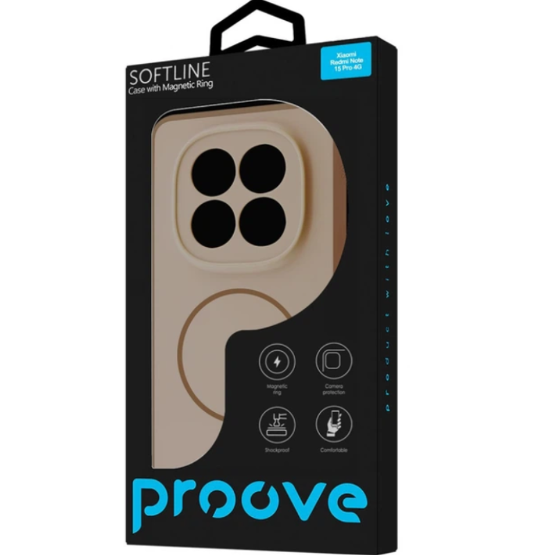 Чохол накладка Proove Softline Case with Magnetic Ring Xiaomi Redmi Note 15 Pro 5G Black