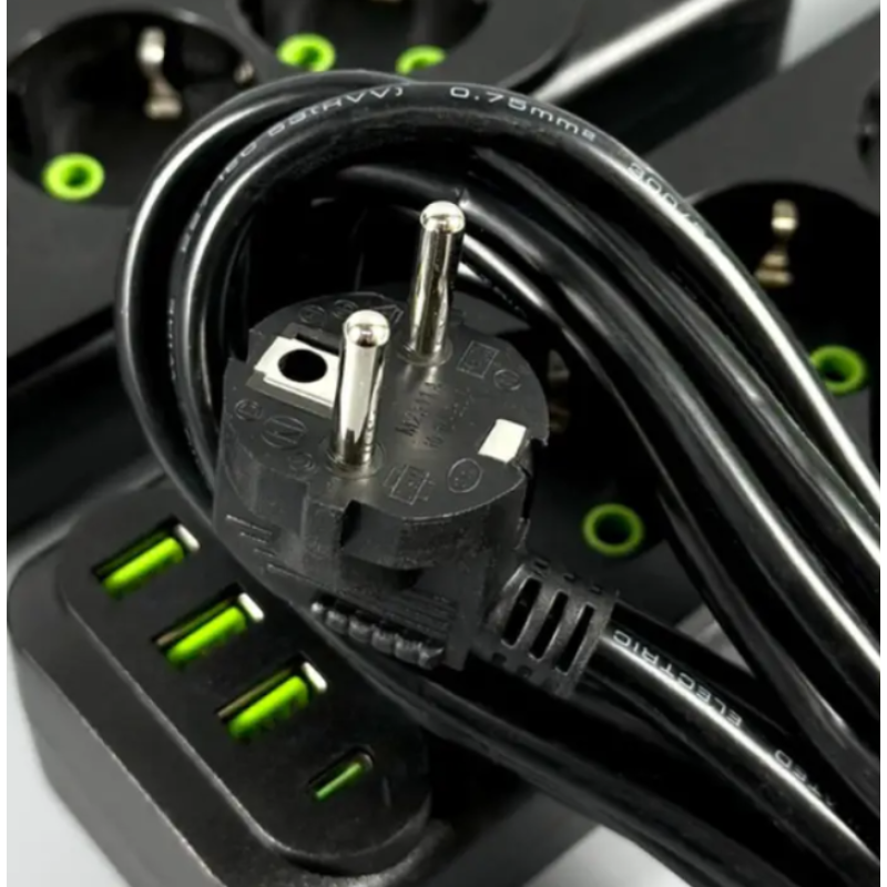 Сетевой удлинитель UA Power F23U 3 розетки, 3 USB + Type-C, 6 м