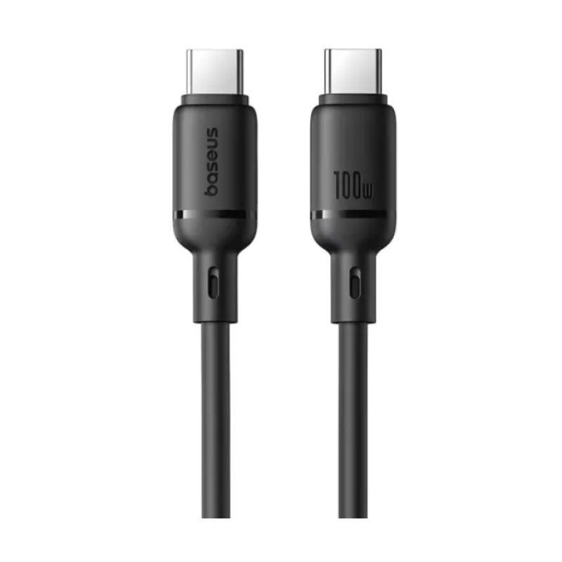Кабель Type-C to Type-C Baseus Silky Series Fast Charging 100W (1m) black