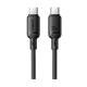 Кабель Type-C to Type-C Baseus Silky Series Fast Charging 100W (1m) black